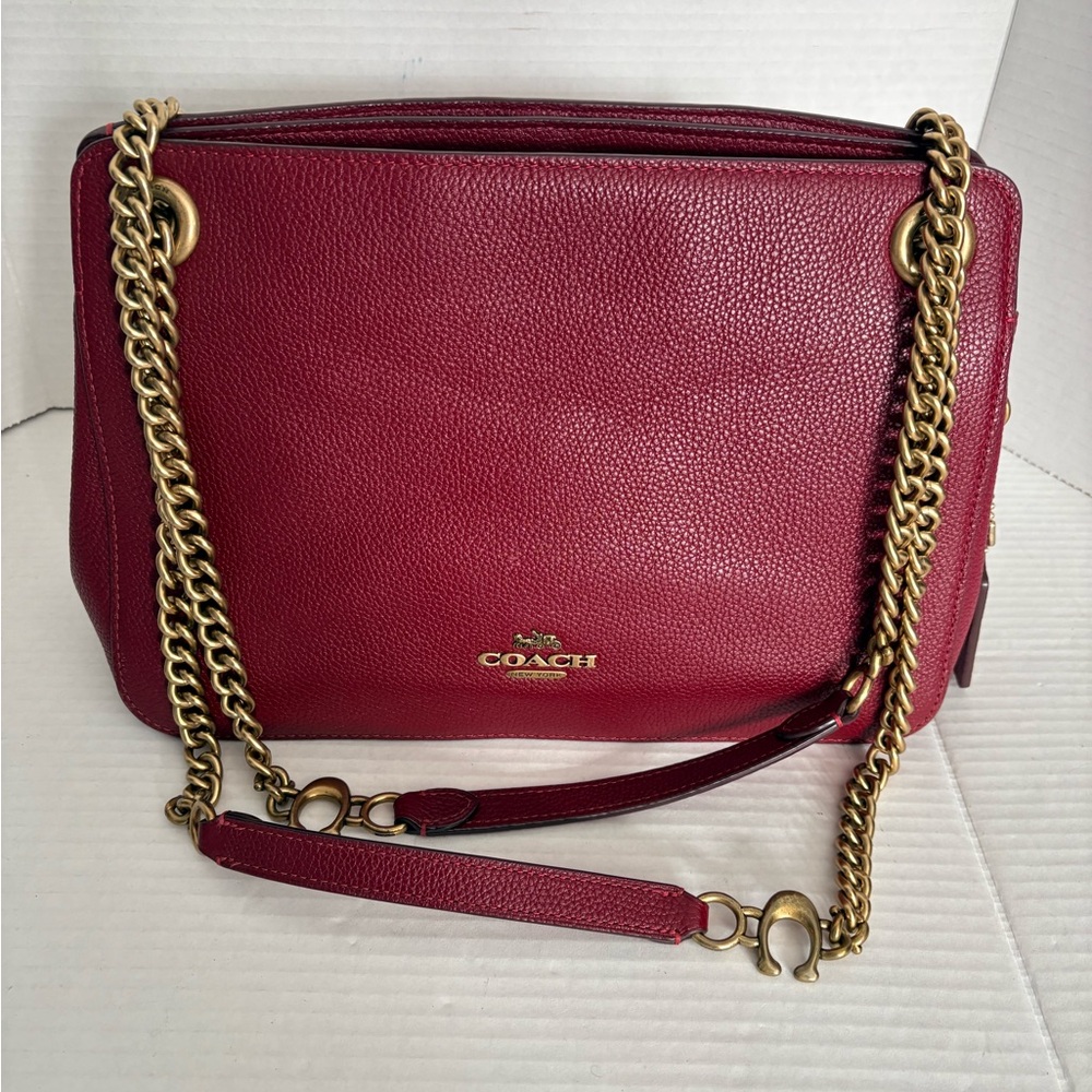 Coach Bryant Convertible Carry all in deep red